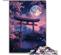 Puzzles Japonais Torii Gate pour Adultes (1000 pièces), Jouet éducatif Anti-Stress, idéal comme Cadeau pour Toute la Famille (26x38cm)