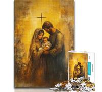 Puzzles Jésus 1000 pièces Puzzles pour Adultes Cadeaux est idéal comme Cadeau pour Toute la Famille Convient pour Et 14 (50x75cm)