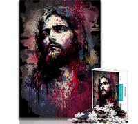 Puzzles Jésus 1000 pièces Puzzles pour Adultes Cadeaux est idéal comme Cadeau pour Toute la Famille Convient pour Et 14 (50x75cm)
