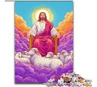 Puzzles Jésus Art 1000 pièces pour Adultes, Jouets addictifs pour la décoration de la Maison (50x75cm)