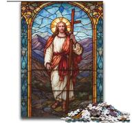 Puzzles Jésus Art pour Adultes et Adolescents, Parfaits pour Les soirées Jeux, Jouet coloré pour la Maison (70x100cm)