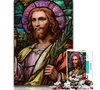 Puzzles Jésus pour Adultes et Adolescents 1000 pièces, Aidez Le Cerveau à exercer des Jouets addictifs pour cultiver la Patience, Excellent Cadeau (38x26cm)