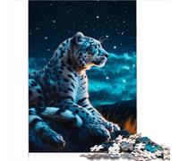 Puzzles Jeux éducatifs 1000 pièces pour Adultes Puzzle étoile léopard des neiges pour Adultes Puzzle 1000 pièces Jeux éducatifs décoration de la Maison 1000 pièces (26x38 cm)