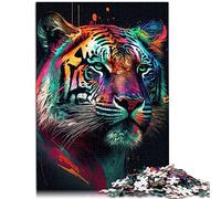 Puzzles Jeux éducatifs Tigre coloré Les Puzzles en Bois sont idéaux comme Cadeau pour Toute la Famille et ce 19,7x29,5 Pouces
