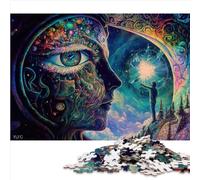 Puzzles Jeux éveil du troisième œil Puzzles 1000 pièces pour Adultes et Enfants Carton recyclé pour Adultes Puzzles Jeu Familial pour Adultes et Enfants （26x38 cm）