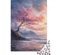 Puzzles Jigsaw 1000 Pièces Arbre de Fleur de Cerisier Puzzles 52x38cm/1000pcs pour Adultes Et Enfants Cadeau Jeu D'Intelligence Pression Réduite Bricolage Carton