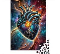 Puzzles Jigsaw 1000 Pièces Art du cœur Cosmique Puzzles 70x50cm/1000pcs pour Enfants Cadeau Jeu D'Intelligence Pression Réduite Bricolage Carton