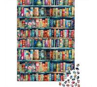 Puzzles Jigsaw 1000 Pièces Art en étagère colorée Puzzles 38x26cm/1000pcs pour Enfants Cadeau Jeu D'Intelligence Pression Réduite DIY Carton