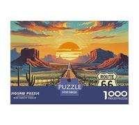 Puzzles Jigsaw 1000 Pièces autoroute Puzzles 38x26cm/1000pcs pour Adultes Et Enfants Cadeau Jeu D'Intelligence Familial Bricolage Carton
