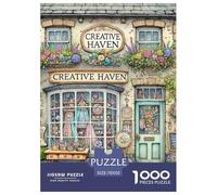 Puzzles Jigsaw 1000 Pièces Boutique de Tailleurs Creative Haven Puzzles 70x50cm/1000pcs pour Enfants Cadeau Jeu D'Intelligence Familial Bricolage Carton