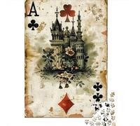 Puzzles Jigsaw 1000 Pièces Carte à Jouer Vintage Puzzles 38x26cm/1000pcs pour Enfants Cadeau Jeu D'Intelligence Familial DIY Carton