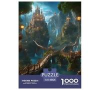 Puzzles Jigsaw 1000 Pièces Château Magique Puzzles 38x26cm/1000pcs pour Enfants Cadeau Jeu D'Intelligence Familial Bricolage Carton