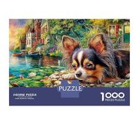 Puzzles Jigsaw 1000 Pièces Chihuahua par Lily Pond Puzzles 52x38cm/1000pcs pour Adultes Et Enfants Cadeau Jeu D'Intelligence Pression Réduite Bricolage Carton