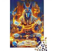 Puzzles Jigsaw 1000 Pièces Dieu égyptien Ancien Puzzles 52x38cm/1000pcs pour Enfants Cadeau Jeu D'Intelligence Pression Réduite DIY Carton