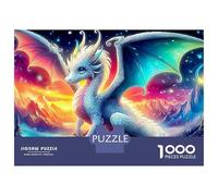 Puzzles Jigsaw 1000 Pièces Dragon Blanc Puzzles 70x50cm/1000pcs pour Enfants Cadeau Jeu D'Intelligence Familial Bricolage Carton