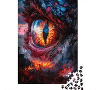 Puzzles Jigsaw 1000 Pièces Dragon Eye Fantasy Puzzles 38x26cm/1000pcs pour Enfants Cadeau Jeu D'Intelligence Familial Bricolage Carton
