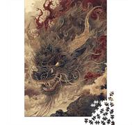Puzzles Jigsaw 1000 Pièces Dragon Mythique Puzzles 70x50cm/1000pcs pour Enfants Cadeau Jeu D'Intelligence Pression Réduite Bricolage Carton