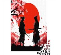 Puzzles Jigsaw 1000 Pièces Duel samouraï Puzzles 52x38cm/1000pcs pour Adultes Et Enfants Cadeau Jeu D'Intelligence Familial DIY Carton
