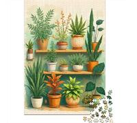 Puzzles Jigsaw 1000 Pièces Étagère pour Plantes intérieures Puzzles 38x26cm/1000pcs pour Enfants Cadeau Jeu D'Intelligence Familial Bricolage Carton