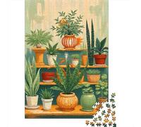 Puzzles Jigsaw 1000 Pièces Étagère pour Plantes intérieures Puzzles 52x38cm/1000pcs pour Enfants Cadeau Jeu D'Intelligence Pression Réduite DIY Carton