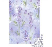Puzzles Jigsaw 1000 Pièces Fleurs de Lavande Puzzles 52x38cm/1000pcs pour Enfants Cadeau Jeu D'Intelligence Familial DIY Carton