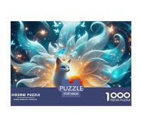 Puzzles Jigsaw 1000 Pièces Fox à Neuf queues Puzzles 38x26cm/1000pcs pour Enfants Cadeau Jeu D'Intelligence Familial Bricolage Voitureton