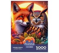 Puzzles Jigsaw 1000 Pièces Hiouf et Fox Puzzles 38x26cm/1000pcs pour Enfants Cadeau Jeu D'Intelligence Familial DIY Voitureton