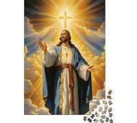 Puzzles Jigsaw 1000 Pièces Jésus Christ Divin Puzzles 52x38cm/1000pcs pour Enfants Cadeau Jeu D'Intelligence Familial DIY Carton