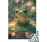 Puzzles Jigsaw 1000 Pièces La Grenouille Magique Assise Puzzles 70x50cm/1000pcs pour Adultes Et Enfants Cadeau Jeu D'Intelligence Pression Réduite DIY Carton