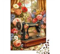 Puzzles Jigsaw 1000 Pièces Machine à Coudre Vintage Puzzles 52x38cm/1000pcs pour Adultes Et Enfants Cadeau Jeu D'Intelligence Familial DIY Carton