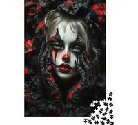 Puzzles Jigsaw 1000 Pièces Maquillage Clown Gothique Puzzles 70x50cm/1000pcs pour Enfants Cadeau Jeu D'Intelligence Familial DIY Carton