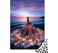 Puzzles Jigsaw 1000 Pièces mariée Sunset Beach Puzzles 70x50cm/1000pcs pour Enfants Cadeau Jeu D'Intelligence Pression Réduite Bricolage Carton