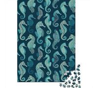 Puzzles Jigsaw 1000 Pièces Modèle de Cheval de mer Puzzles 38x26cm/1000pcs pour Enfants Cadeau Jeu D'Intelligence Pression Réduite DIY Carton