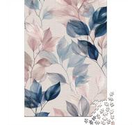 Puzzles Jigsaw 1000 Pièces Motif de Feuille-Botanical Illustration Style_1 Puzzles 52x38cm/1000pcs pour Adultes Et Enfants Cadeau Jeu D'Intelligence Pression Réduite DIY Carton