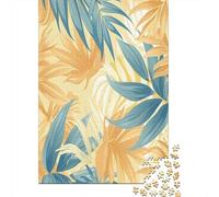 Puzzles Jigsaw 1000 Pièces Motif de Feuille Tropicale Puzzles 52x38cm/1000pcs pour Enfants Cadeau Jeu D'Intelligence Familial Bricolage Carton