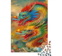 Puzzles Jigsaw 1000 Pièces Mythe du Dragon coloré Puzzles 70x50cm/1000pcs pour Enfants Cadeau Jeu D'Intelligence Familial DIY Carton