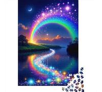 Puzzles Jigsaw 1000 Pièces Nuit Arc-en-Ciel Magique Puzzles 52x38cm/1000pcs pour Enfants Cadeau Jeu D'Intelligence Familial DIY Carton