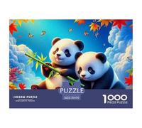 Puzzles Jigsaw 1000 Pièces Panda géant Puzzles 70x50cm/1000pcs pour Enfants Cadeau Jeu D'Intelligence Familial Bricolage Voitureton