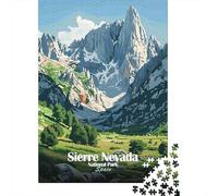 Puzzles Jigsaw 1000 Pièces Paysage montagneux Art Puzzles 38x26cm/1000pcs pour Adultes Et Enfants Cadeau Jeu D'Intelligence Pression Réduite Bricolage Carton