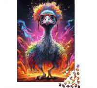 Puzzles Jigsaw 1000 Pièces Personnage d'oiseau coloré Puzzles 38x26cm/1000pcs pour Enfants Cadeau Jeu D'Intelligence Familial DIY Carton