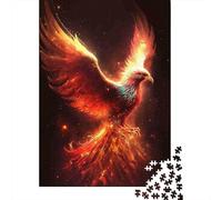 Puzzles Jigsaw 1000 Pièces Phoenix Oiseau feu Puzzles 52x38cm/1000pcs pour Adultes Et Enfants Cadeau Jeu D'Intelligence Pression Réduite DIY Carton