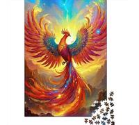 Puzzles Jigsaw 1000 Pièces Phoenix Oiseau Mythique Puzzles 38x26cm/1000pcs pour Adultes Et Enfants Cadeau Jeu D'Intelligence Pression Réduite Bricolage Carton