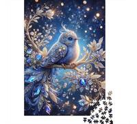 Puzzles Jigsaw 1000 Pièces Pierre précieuse Fantasy Bird Puzzles 52x38cm/1000pcs pour Adultes Et Enfants Cadeau Jeu D'Intelligence Pression Réduite Bricolage Carton