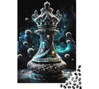 Puzzles Jigsaw 1000 Pièces Roi des échecs cosmiques Puzzles 70x50cm/1000pcs pour Enfants Cadeau Jeu D'Intelligence Familial Bricolage Carton