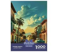Puzzles Jigsaw 1000 Pièces Rue rétro Puzzles 70x50cm/1000pcs pour Adultes Et Enfants Cadeau Jeu D'Intelligence Familial DIY Carton