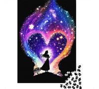 Puzzles Jigsaw 1000 Pièces Silhouette Amour Cosmique Puzzles 52x38cm/1000pcs pour Adultes Et Enfants Cadeau Jeu D'Intelligence Pression Réduite Bricolage Carton
