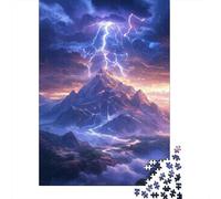 Puzzles Jigsaw 1000 Pièces Tempête Mountain Peak Puzzles 70x50cm/1000pcs pour Enfants Cadeau Jeu D'Intelligence Familial DIY Carton