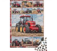 Puzzles Jigsaw 1000 Pièces Tracteur Quilt Motif Puzzles 38x26cm/1000pcs pour Enfants Cadeau Jeu D'Intelligence Familial DIY Carton
