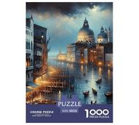 Puzzles Jigsaw 1000 Pièces Venise Puzzles 38x26cm/1000pcs pour Enfants Cadeau Jeu D'Intelligence Pression Réduite DIY Carton