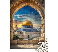 Puzzles Jigsaw 1000 Pièces Vue Golden Dome Puzzles 38x26cm/1000pcs pour Enfants Cadeau Jeu D'Intelligence Pression Réduite DIY Carton